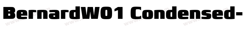 BernardW01 Condensed字体转换